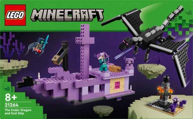 LEGO Minecraft 21264 Dragon de l'Ender et navire de l'End