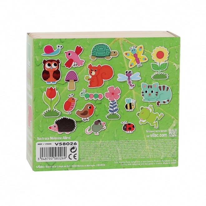 Vilac Aimants en bois jardin 20pcs