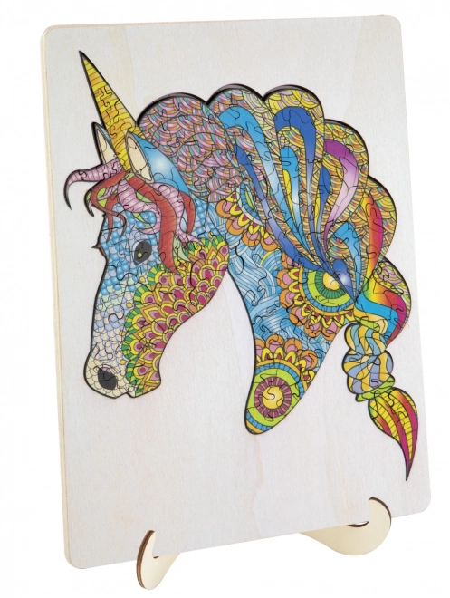 Puzzle en bois licorne