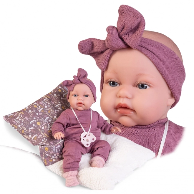 Antonio Juan 70356 TONETA - poupée réaliste bébé avec sons et corps souple en tissu - 34 cm