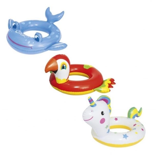 BESTWAY 84x76cm Bouée de Natation Enfant Perroquet Vinyl