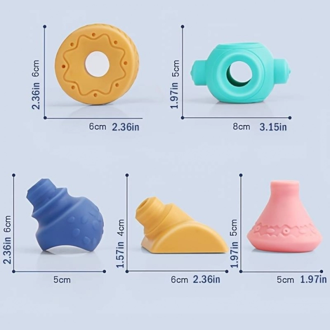 Woopie cubes sensorielles pour enfants, jeu de construction 13 pièces