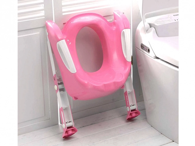 Tabouret de toilette rose pour enfants