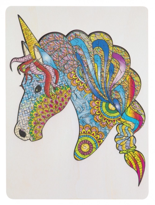Puzzle en bois licorne