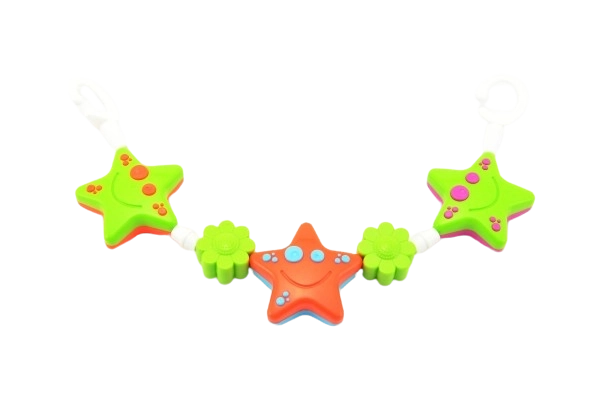Chaîne colorée pour poussette 43 cm