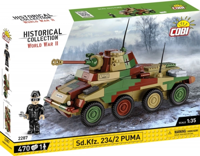 Maquette du véhicule blindé Sd.Kfz. 234/2 Puma 1:35 (COBI)