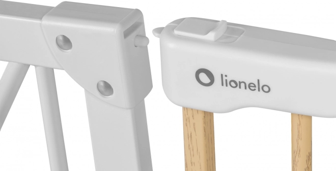 Barrière de sécurité Lionelo Truus Slim – blanc et bois naturel