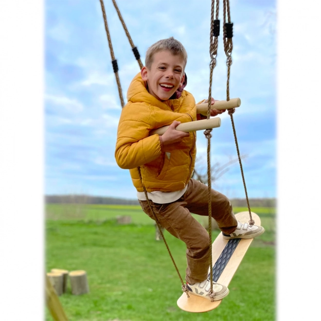 Petite Planche Balançoire en Bois Skateboard
