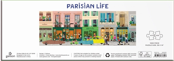 Puzzle panoramique La vie parisienne 1000 pièces