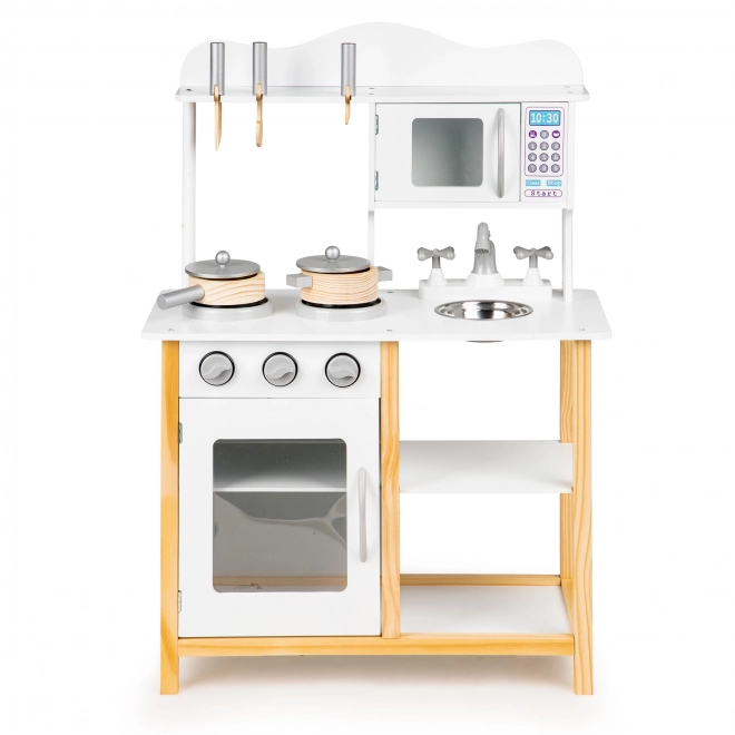 Cuisine en bois pour enfants avec accessoires Ecotoys