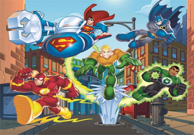 Puzzle DC Super Friends 4 en 1 pour enfants