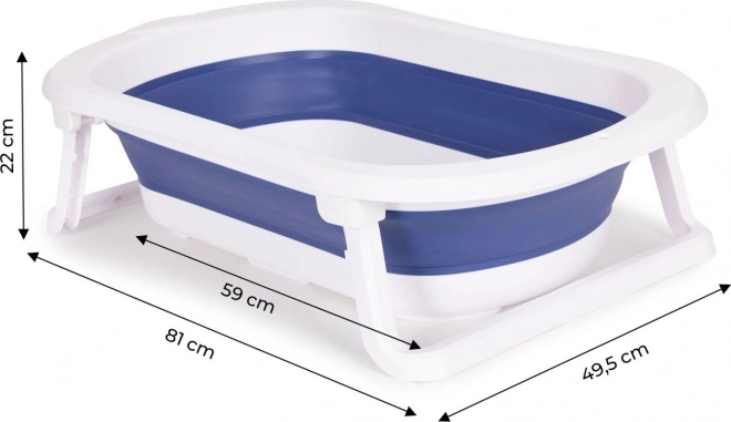 ECOTOYS Baignoire pliante, bleue