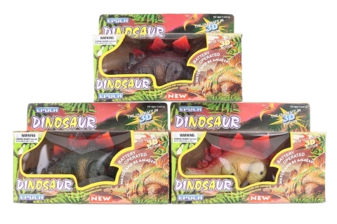 Dinosaure marcheur avec effets sonores