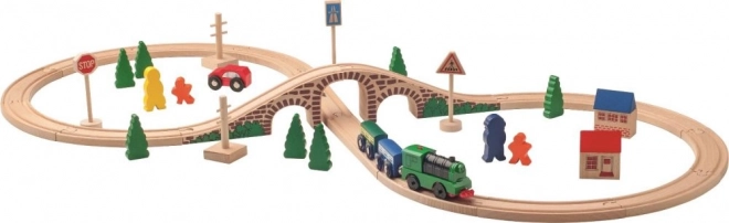 Y compris chemin de fer avec locomotive à piles