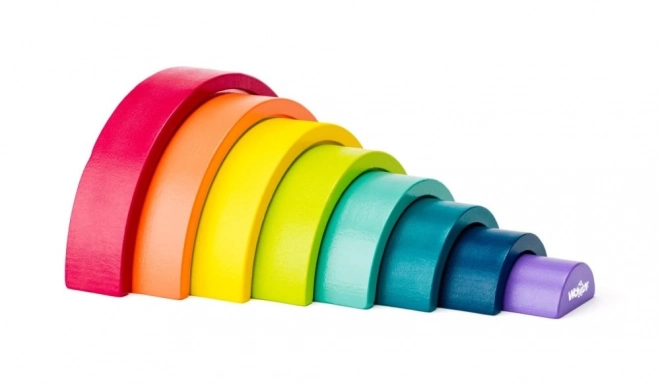 Blocs en bois - Équilibre de l'arc-en-ciel
