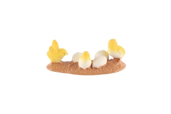Poussins de poules en plastique 5cm dans un sac