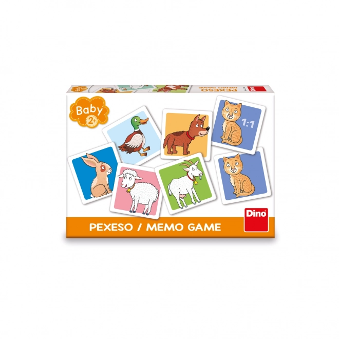 Dino Baby pexeso animaux domestiques