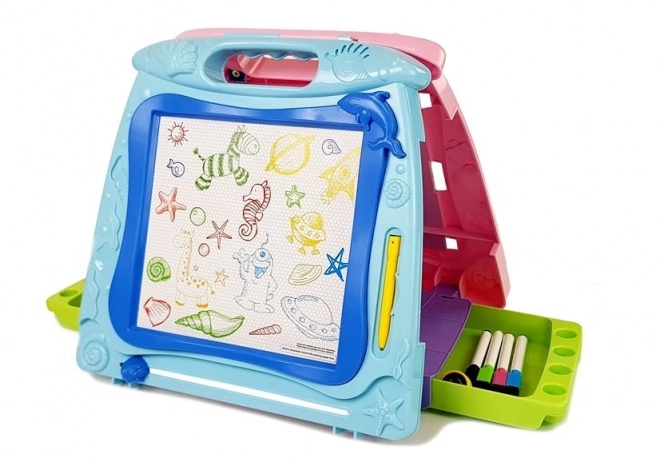 Tableau de dessin Recto-verso Stylos Aimants