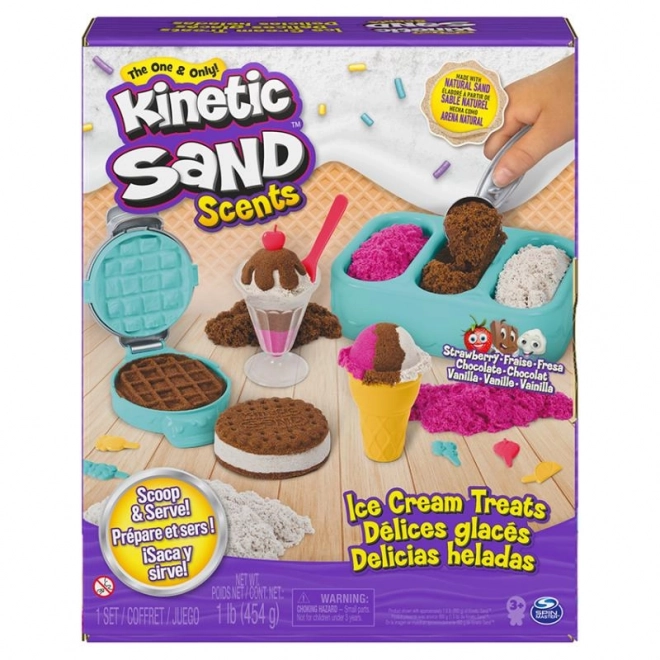 Sable cinétique parfumé glaces en boule
