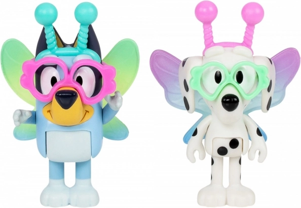 Figurines Bluey Pack de deux Baby Bluey et Chloe