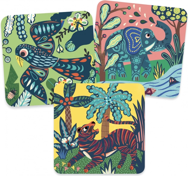 Images à gratter Animaux de la Jungle Djeco