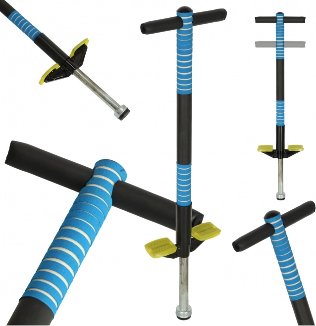 Bâton sauteur pour enfants Pogo bleu