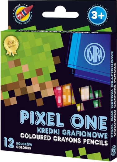ASTRA crayons kaoliniques PIXEL ONE, 12 pcs
