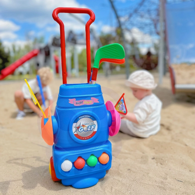 Ensemble de golf pour enfants avec support à roulettes Woopie