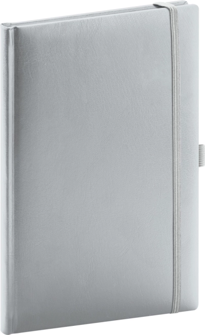 Carnet NOTIQUE Balacron, ligné, argenté 15 × 21 cm