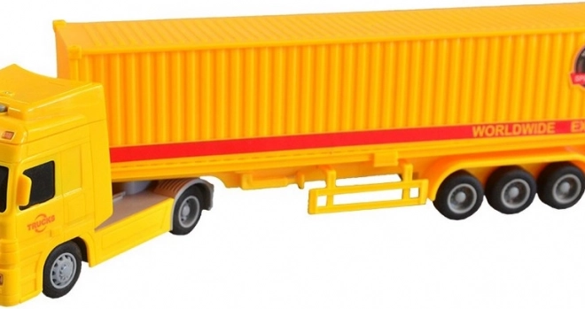 Camion avec conteneur à inertie
