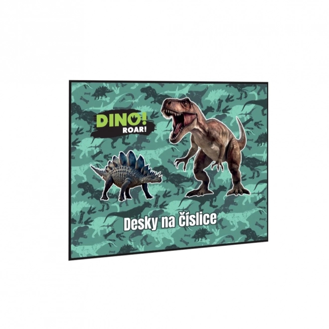 Tableaux éducatifs sur les chiffres pour enfants avec motif Dino