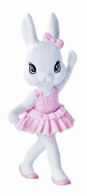 Adorable lapin comme partenaire de ballet