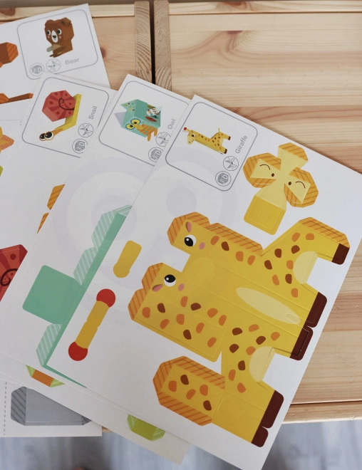 Woopie art&fun kit créatif origami 3D animaux