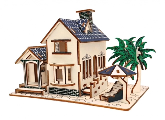 Puzzle 3D en bois Maison sur la plage