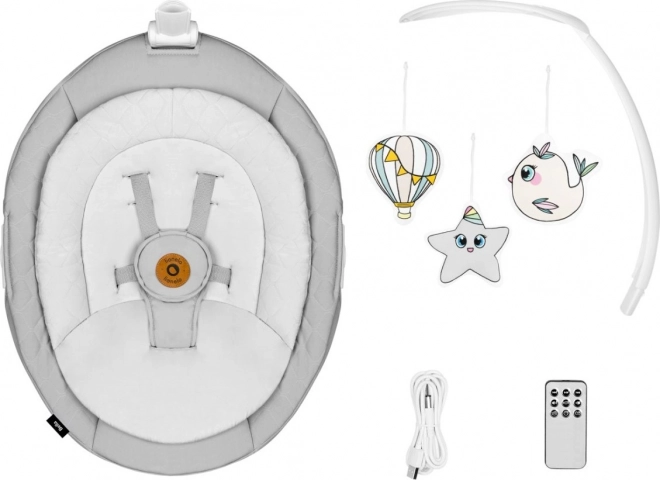 Balançoire pour bébé Lionelo Bella béton gris