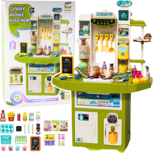 Cuisine pour enfants avec lumières, sons et accessoires - 71 pièces