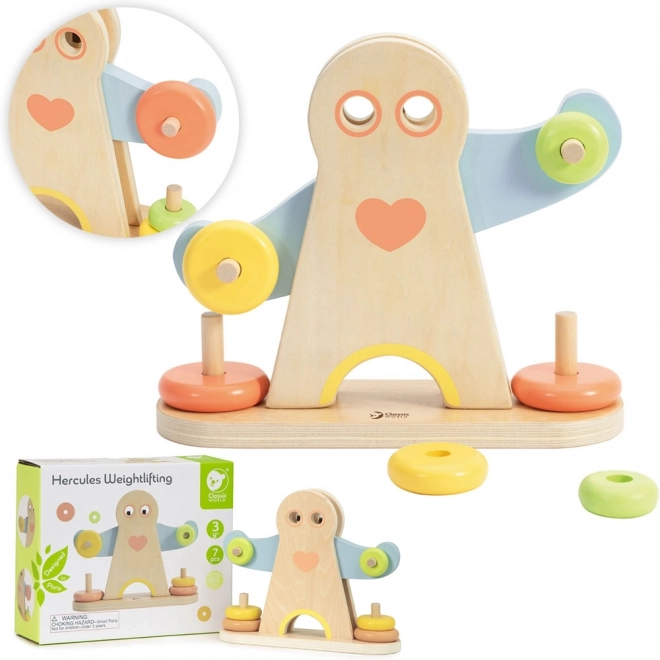 Puzzle en bois - Les poids d'Hercule
