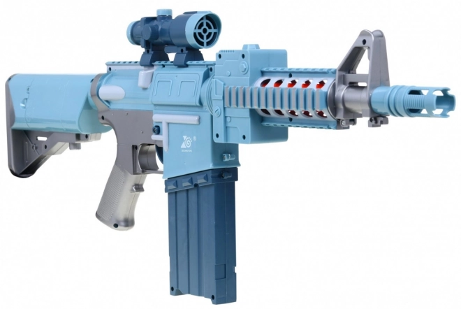 Fusil pour enfants argenté 6+ Blaze Storm 20 balles en mousse longues + viseur