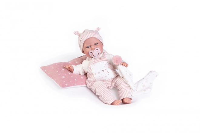 Antonio Juan 70252 CLARA - poupée réaliste bébé avec sons et corps en tissu doux - 34 cm