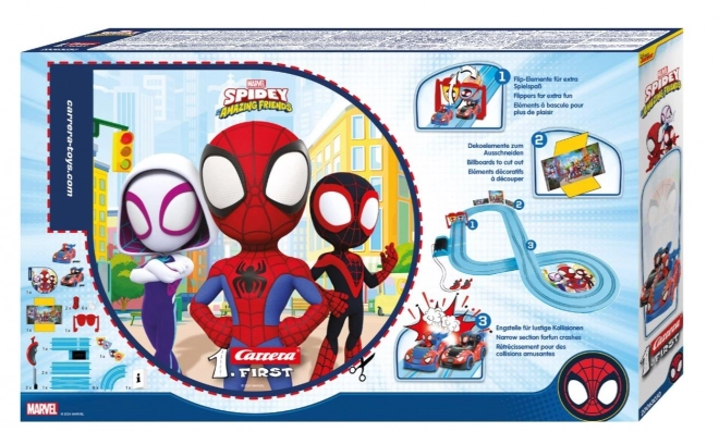 Circuit de course avec véhicules Premier Spider Man Spidey Go 2,9 m