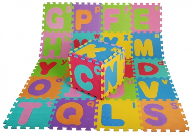 Puzzle en mousse Lettres pour enfants 3+ Mousse EVA + Grandes et petites lettres Alphabet + Tapis de sol