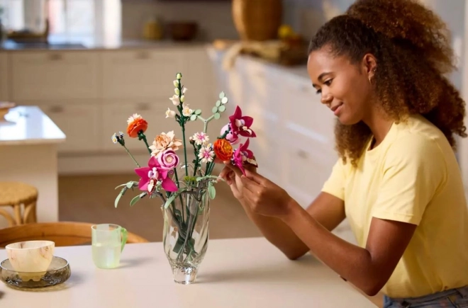 Lego Botanicals magnifique bouquet de fleurs roses