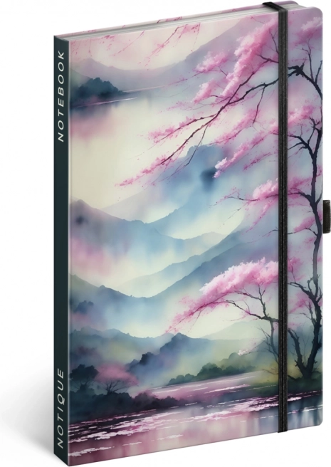 NOTIQUE carnet ligné sakura 13 × 21 cm