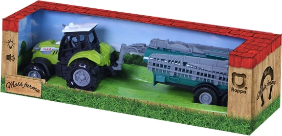 tracteur avec son et lumière avec citerne d’arrosage – ma petite ferme