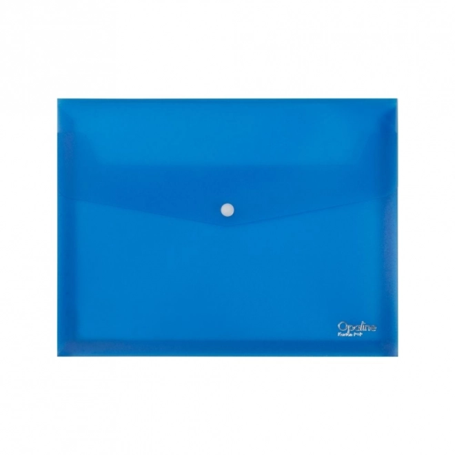 Chemise à soufflets avec bouton pression A4 Opaline bleu