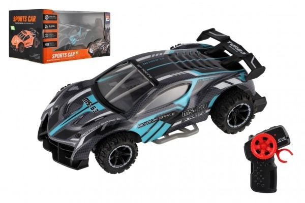 Voiture RC sportive 2,4GHz gris-turquoise 20cm – Gris-turquoise