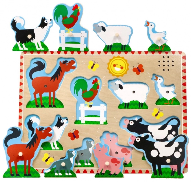 Puzzle sonore - Animaux de la ferme