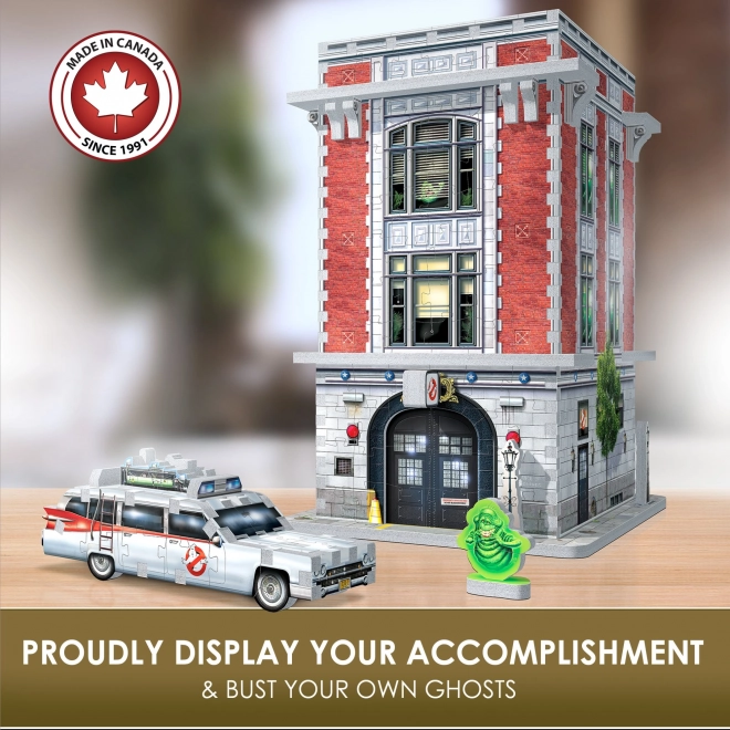 Puzzle 3D WREBBIT Ghostbusters : Caserne des pompiers des chasseurs de fantômes 500 pièces