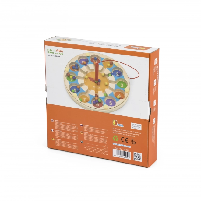 Jeu magnétique en bois Horloge labyrinthe Viga