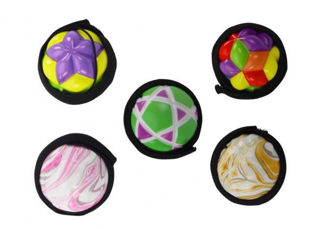 Balle à frapper élastique Bande colorée 6 cm